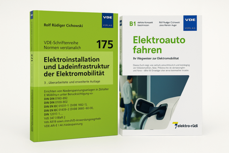 Beide Bücher sind erhältlich bei elektro-rüdi, im VDE VERLAG oder bei Amazon.