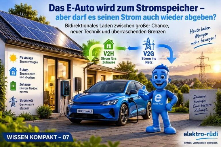 E-Auto Stromspeicher bidirektionales Laden Solaranlage Stromnetz